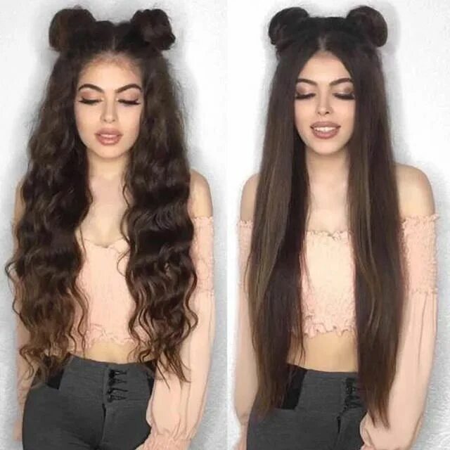 Прическа 2 класс на длинные волосы Long Straight 2019 Brown Chestnut Fashion Wig - Rillyy #longhair Long hair style