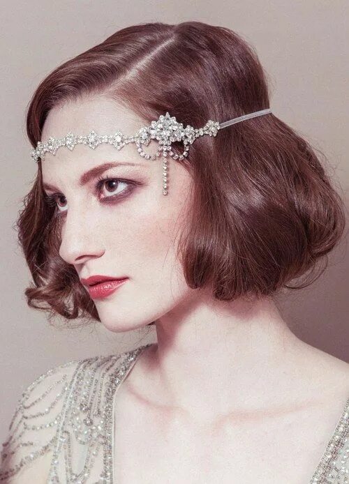 Прическа 20 х годов женская Divine Deco and Floral Fantasy - The 2013 Collection Gatsby wedding hair, Gatsby