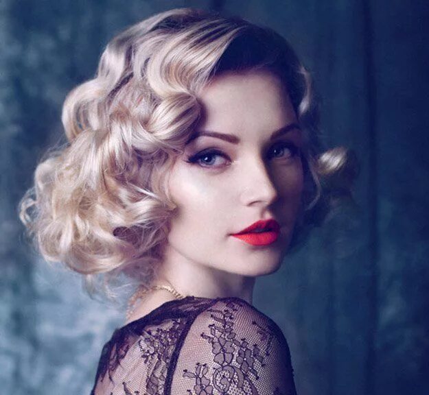 Прическа 30 лет женская 24 Perfect Prom Hairstyles Short wedding hair, Medium hair styles, Vintage hairs