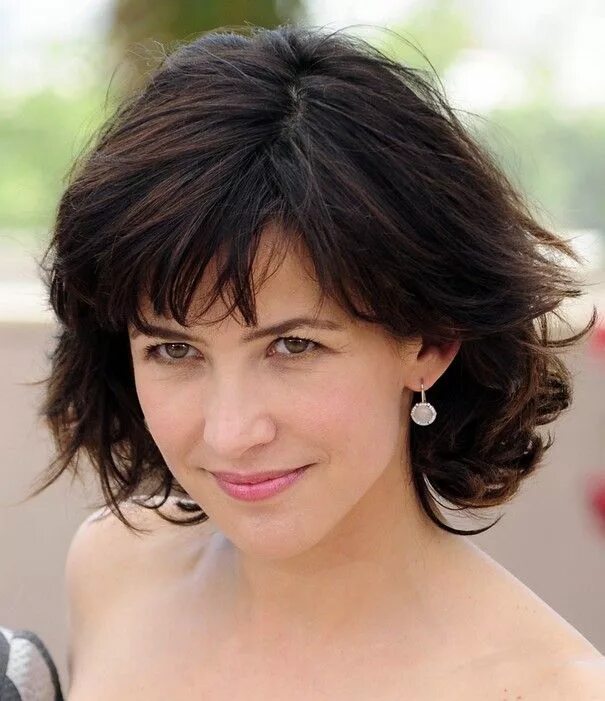 Прическа 35 лет волосы Sophie Marceau Hairstyle - 2014 Layered Short Hairstyle for Women Over 40 in 202