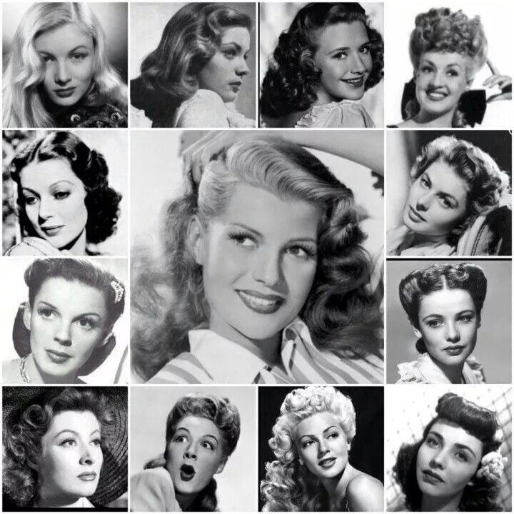 Прическа 40 годов фото женские PHOTOS: Who Is The Greatest American Film Actress Ever? Vintage hairstyles, 1940