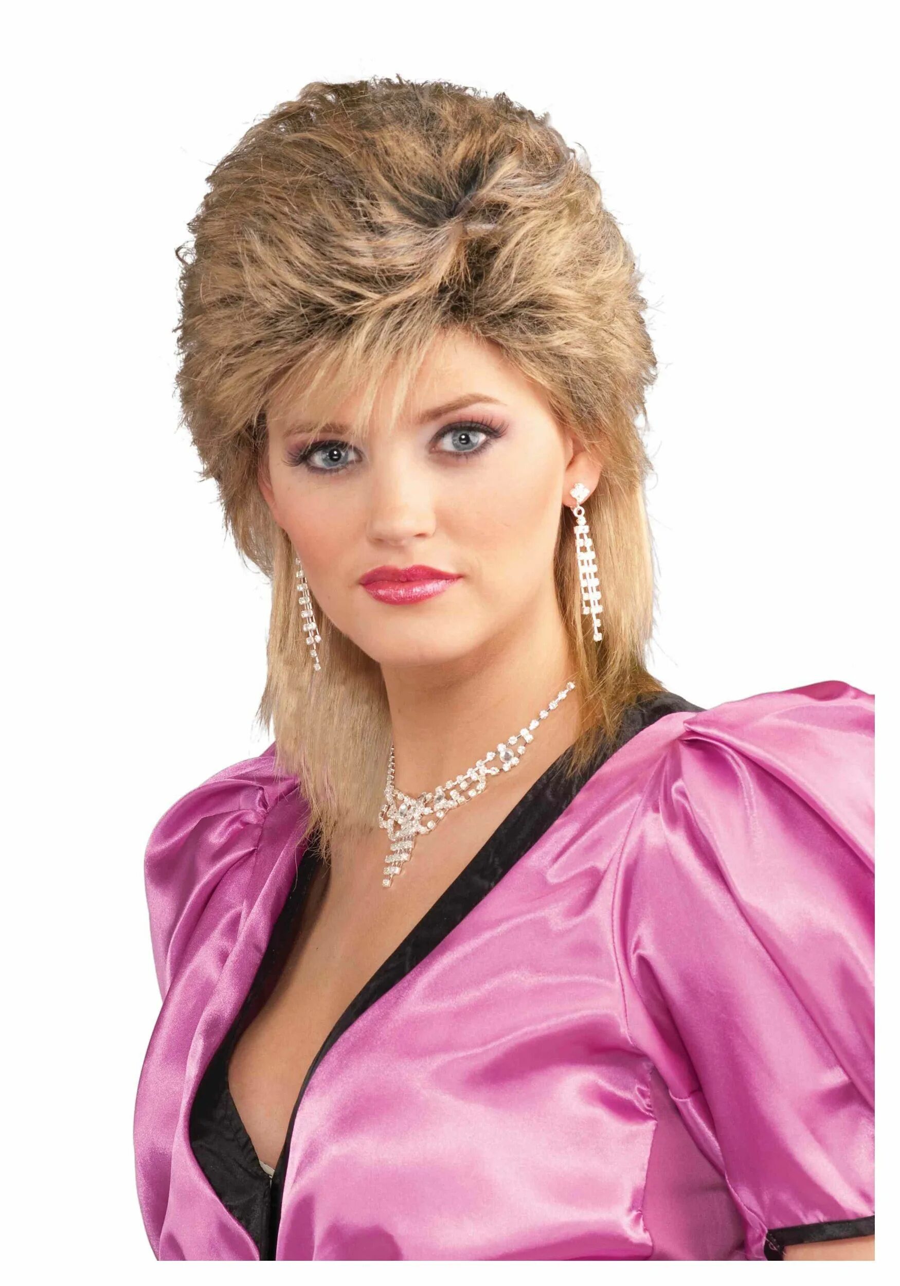 Прическа 80 годов фото женские 80's Salon Blonde Wig Costume Accessory 80s wig, 80's hairstyle, Mullet wig