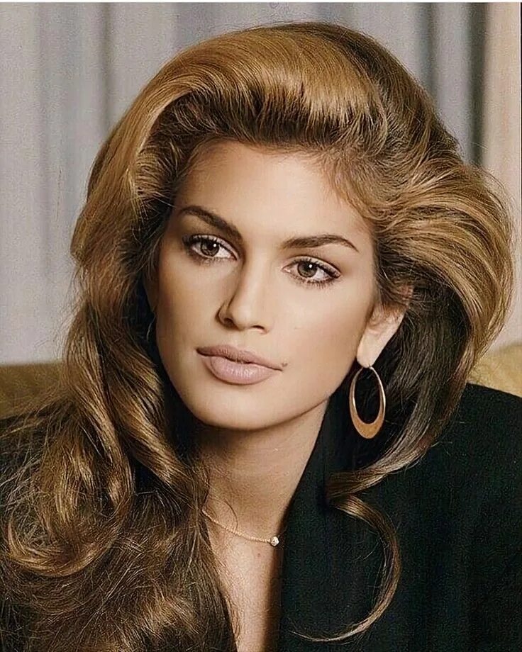 Прическа 80 годов на длинные волосы Pin on Cindy Crawford Big hair, Cindy crawford, 90s hairstyles