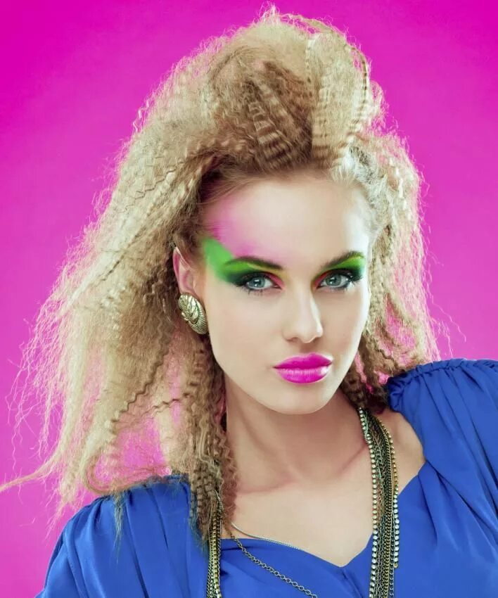 Прическа 90 годов на вечеринку Pictures of Hair Styles in the 1980s LoveToKnow 1980s makeup and hair, 80s makeu