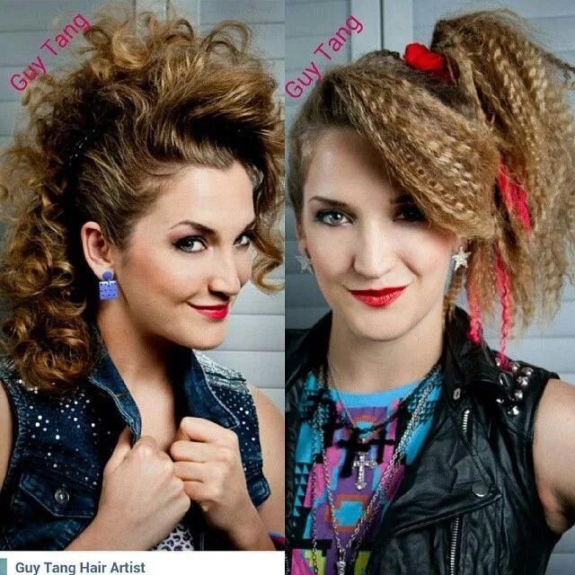 Прическа 90 годов на вечеринку 80s Hairstyle 80s fashion party, Party hairstyles, 80s hair