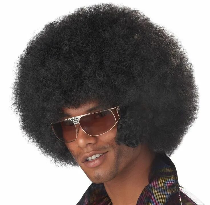 Прическа афро Afro Chops Black Wig