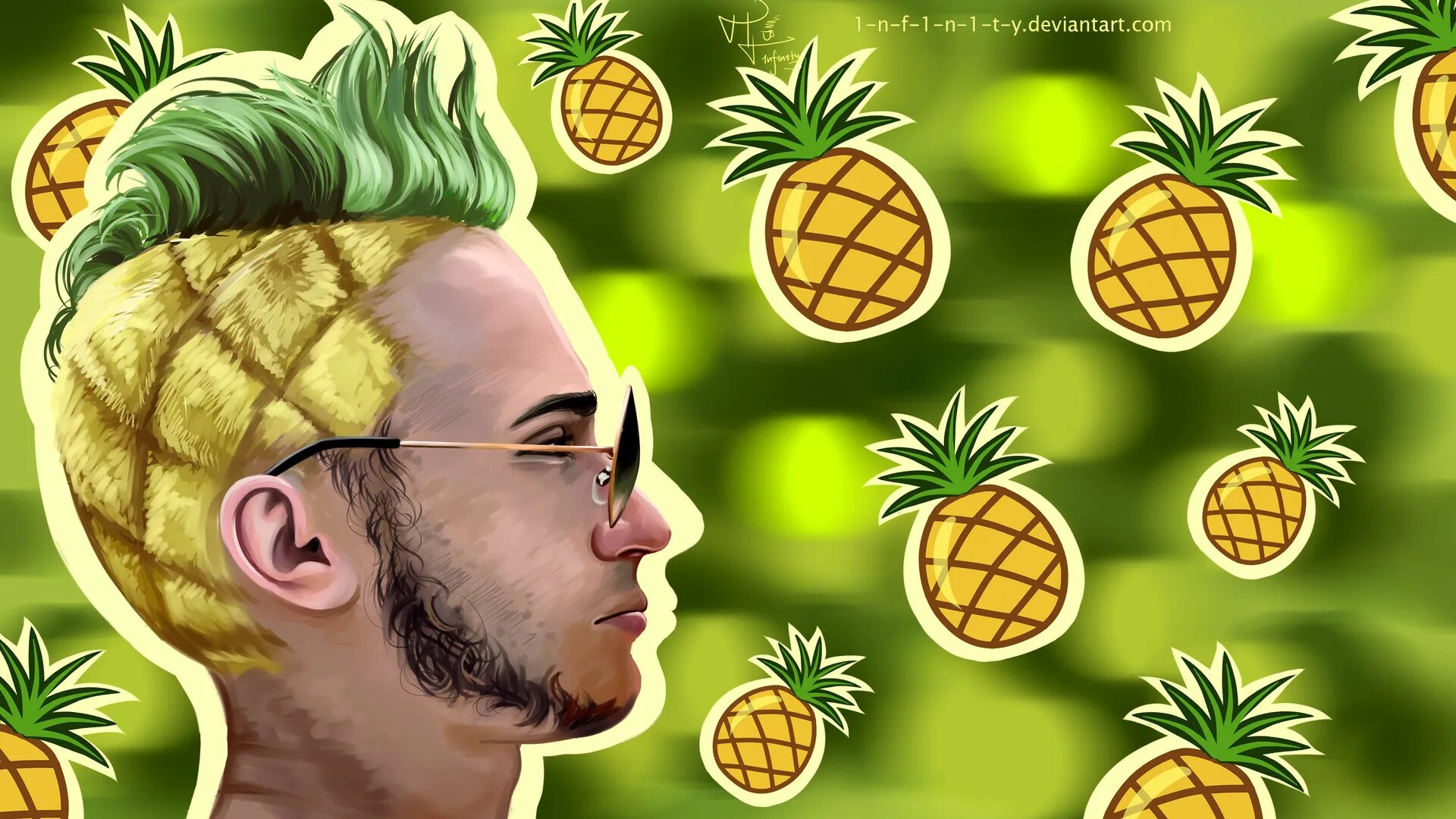 Прическа ананас мужская ArtStation - Pineapple guy (a.k.a. Эльдар Джарахов)