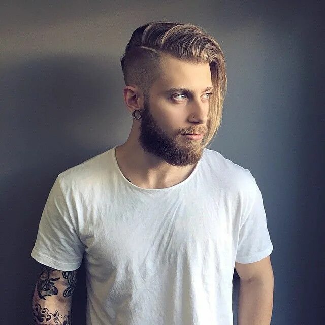 Прическа андеркат мужская длинная Chris Weber Hair on Instagram: "❤ ️❤ #barbercut by me #chrisweberhair ✔ #vancouve