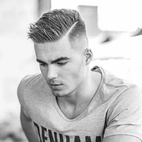 Прическа андеркат мужская на бок 33 Cool Summer Haircuts For Men in 2024 Fade haircut styles, Mens hairstyles sho