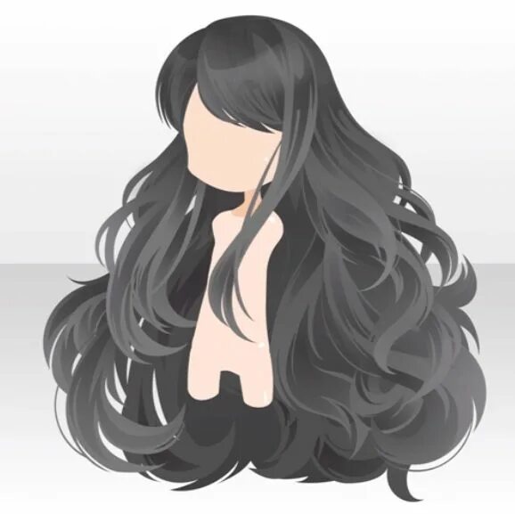 Прическа аниме для девушки с длинными волосами Pin by Susan on Cocoppa play hair Fantasy hair, Anime hair, Beige hair