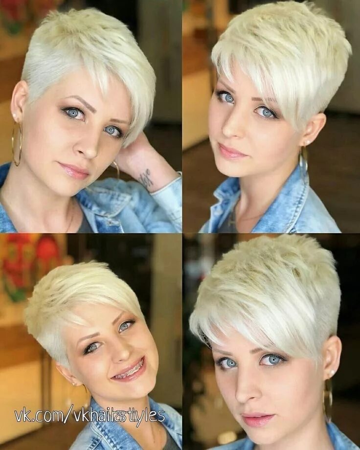 Прическа асимметрия на короткие 50 Как можно подстричься на короткие.. Cortes de pelo, Cortes de pelo pixie, Estilo