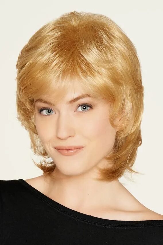 Прическа аврора Medium shag wig with criss cross cap.Length: Bang 4", Crown 5 1/2", Nape 6", Sid