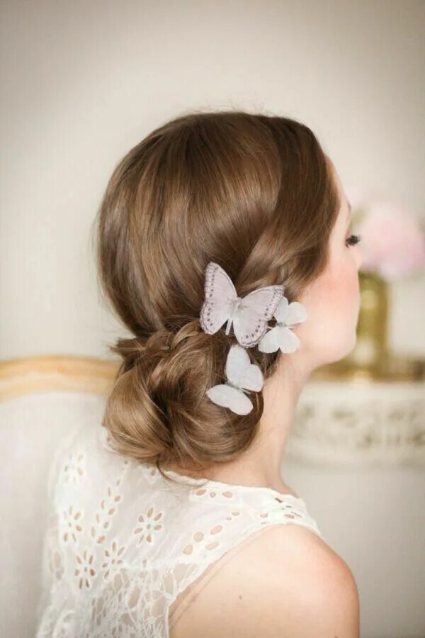 Прическа бабочка на длинные волосы Pin de Fly ღ Butterfly en ღ Capelli Pelo de mariposa, Horquilla, Estilos de pein