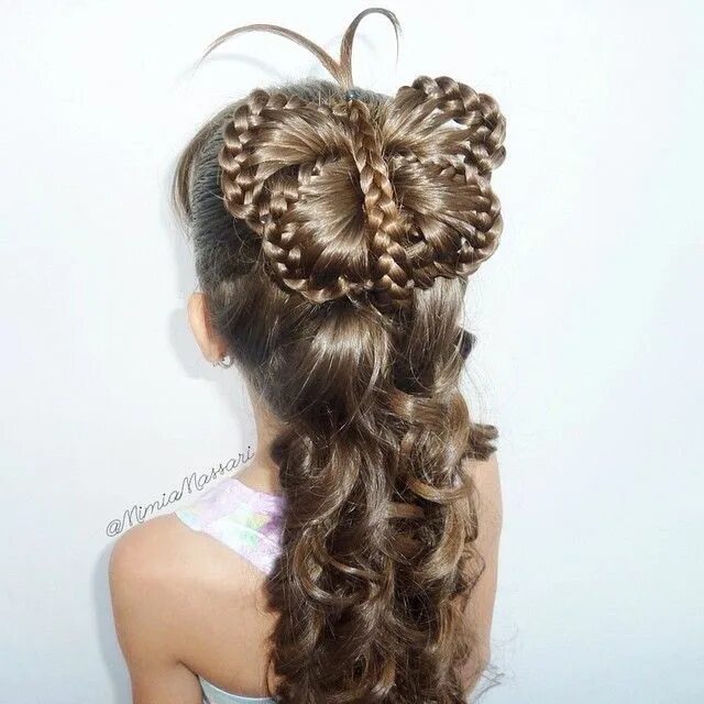 Прическа бабочка на длинные волосы АЖУРНОЕ КОСОПЛЕТЕНИЕ. Жми КЛАСС!!! Kids hairstyles, Long hair styles, Butterfly 