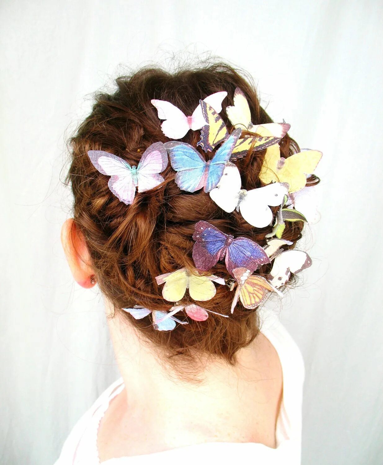 Прическа бабочка на длинные волосы This item is unavailable - Etsy Butterfly hair, Butterfly hair clip, Bride hair 