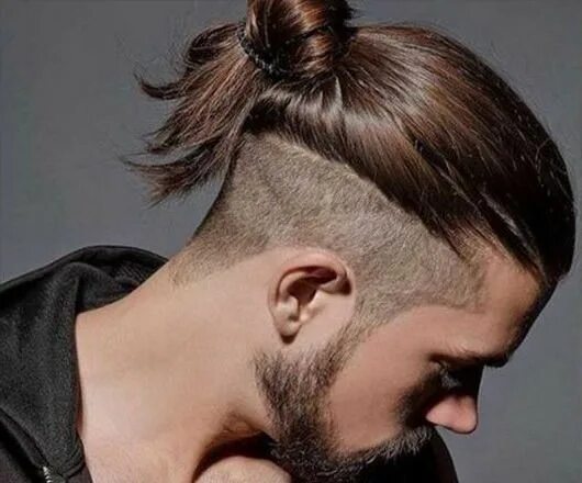 Прическа бахрома мужская Undercut hair style for men Man bun hairstyles, Long hair styles men, Undercut l