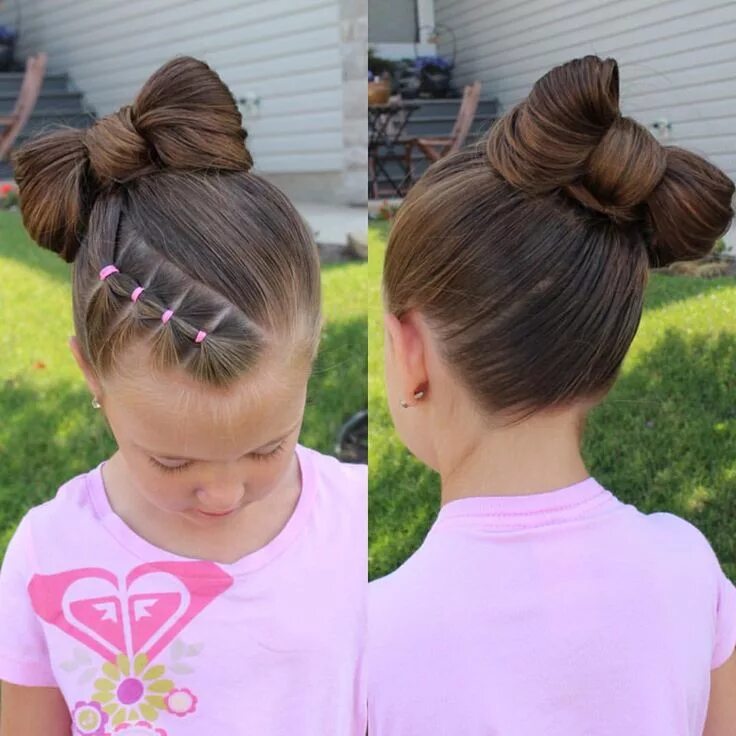 Прическа бант для девочки на длинные Épinglé sur Kid hairstyle