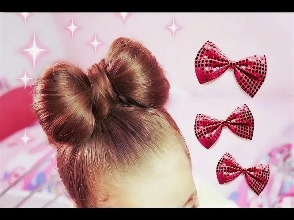 Прическа бант для девочки на длинные Laço de Cabelo Penteado para Meninas - YouTube Headbands, Cabelos, Polly pocket