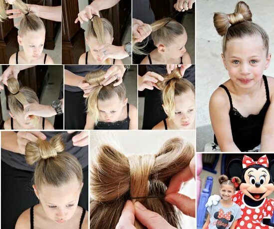 Прическа бант для девочки пошагово DIY Little Girls Hairstyles Bow hairstyle tutorial, Bow hairstyle, Little girl h