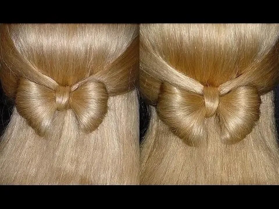 Прическа бантик из волос для девочки Haarschleife sehr EINFACH.Schleifen Frisur für mittel/lange Haare.Hair Bow Tutor