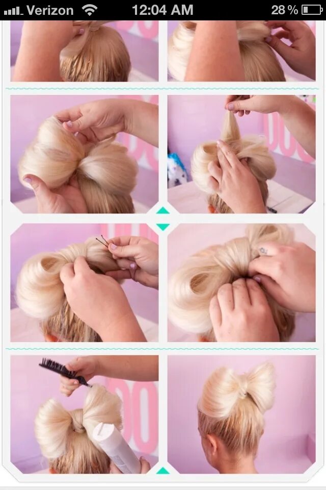 Прическа бантик из волос для девочки пошаговая Pin on Hairrr Hair bows, Hair styles, Easy diy