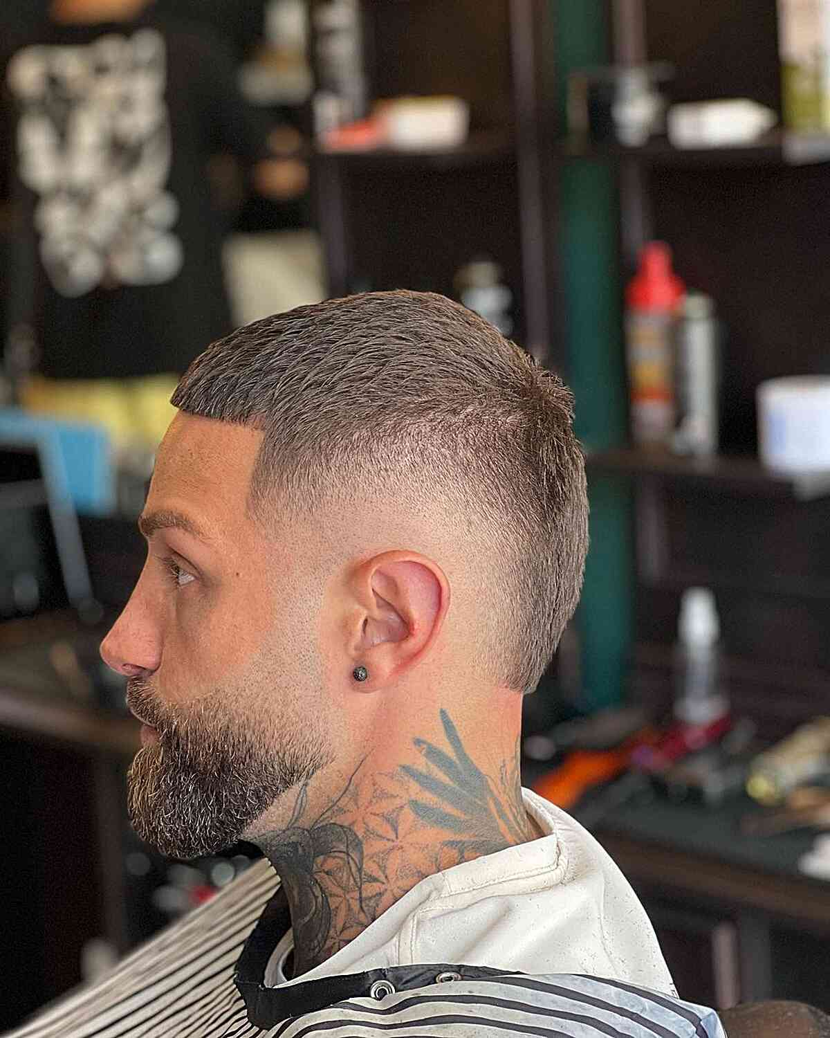 Прическа баззкат мужская 25 Freshest Burst Fade Buzz Cuts Men Are Getting Right Now