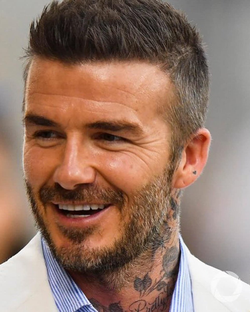 Black suit Beckham haircut, Beckham hair, Haircuts for men