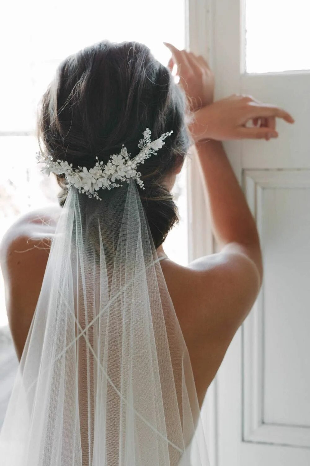 Прическа без фата MARION Delicate Floral Bridal Comb Ivory Wedding Headpiece - Etsy Floral bridal 