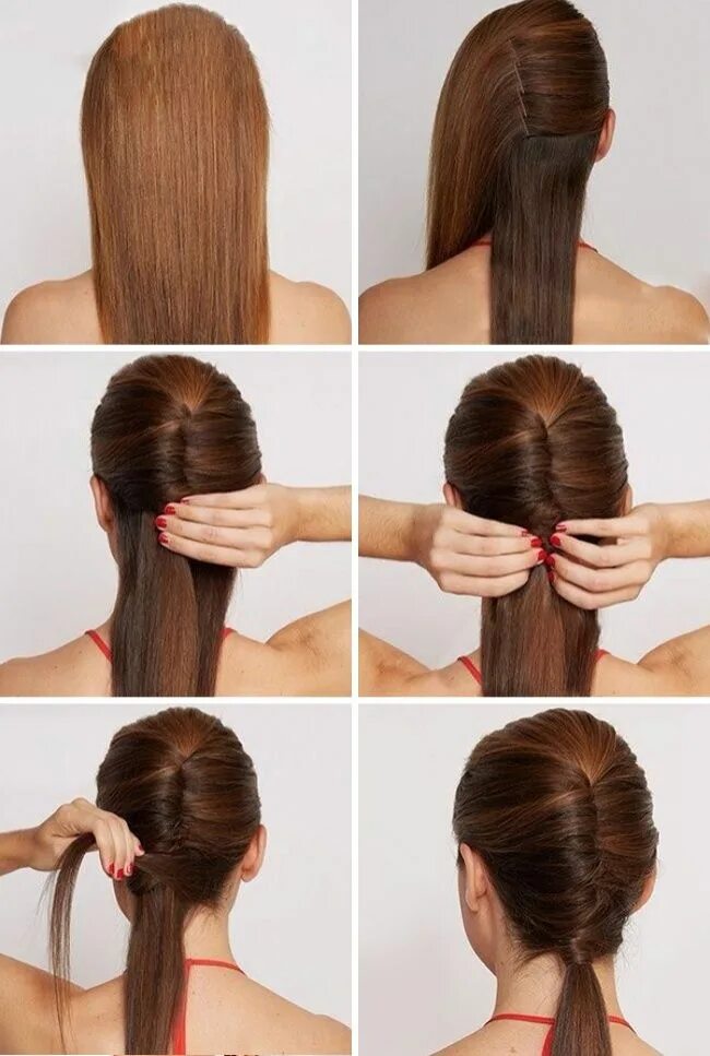 Прическа без резинок на длинные волосы 15 beautiful hairstyles for those who adore their ponytail Business hairstyles, 