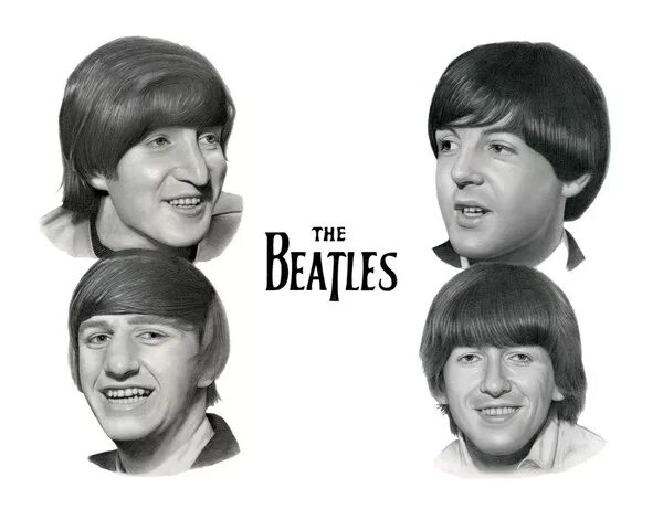 Прическа битлз мужская The Beatles by Jonathan Harris ArtWanted.com