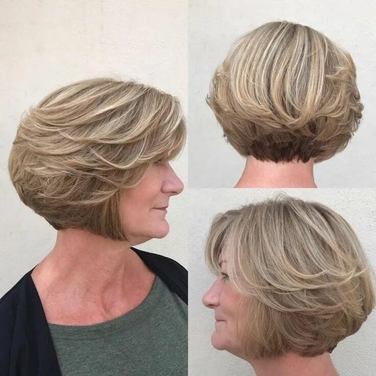 Прическа боб для 50 лет 60 Best Hairstyles and Haircuts for Women Over 60 to Suit any Taste Short bob ha