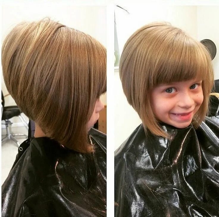 Прическа боб для девочки Little Girl Haircuts 2018 Audrey Haircut Little girl haircuts, Kids bob haircut,