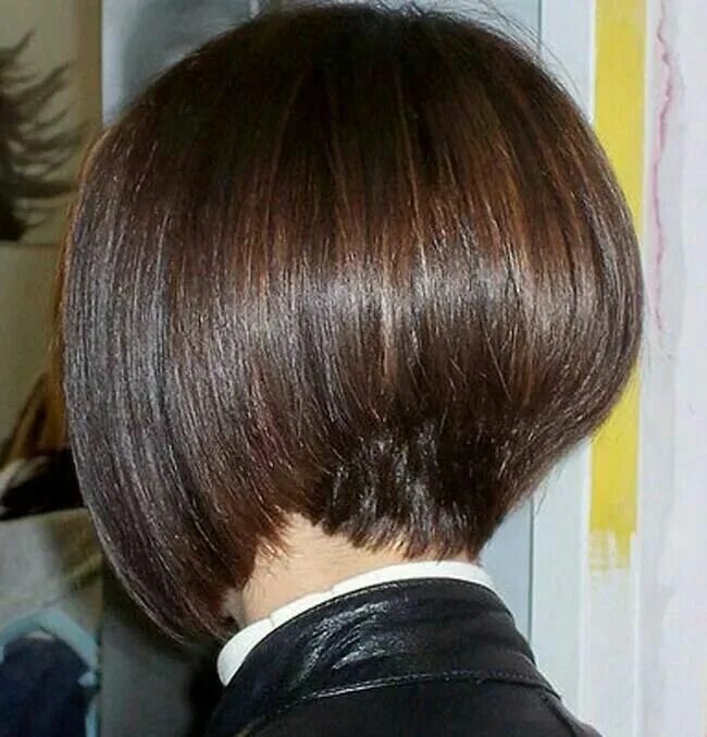 Прическа боб каре вид сзади фото Pin by German Caban on Salón y Belleza Choppy bob hairstyles, Angled bob hairsty