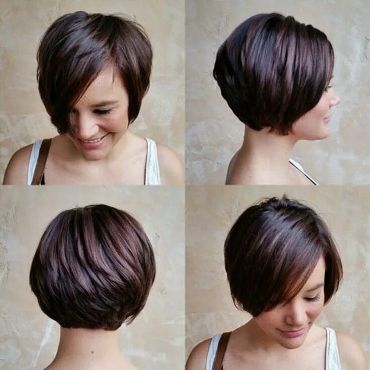 Прическа боб короткий без челки short layered hairstyle Pixie haircut, Longer pixie haircut, Haircuts with bangs