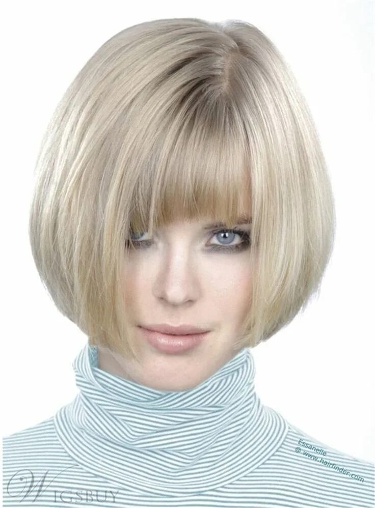 Прическа боб женская на средние волосы фото 40 Charming And Gorgeous Bob Haircuts And Hairstyles With Bangs - Women Fashion 