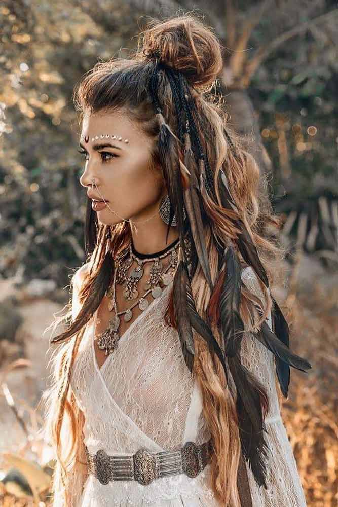 Прическа бохо длинные 60+ Best Bohemian Hairstyles That Turn Heads Bohemian hairstyles, Chic hairstyle