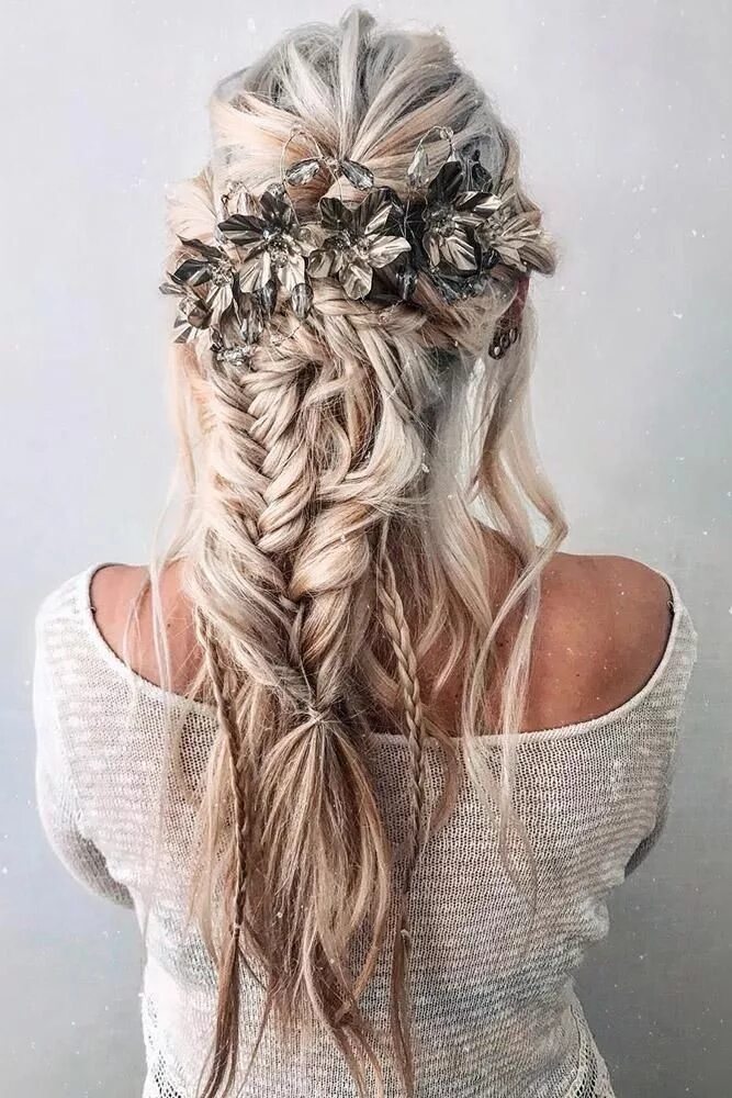 Прическа бохо длинные волосы 42 Boho Wedding Hairstyles To Fall In Love With Wedding Forward Wedding hairstyl