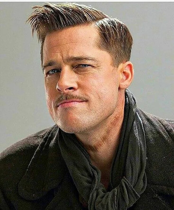 Прическа брэда питта фото Inglorious Basterds Brad pitt haircut, Brad pitt hair, Haircuts for men