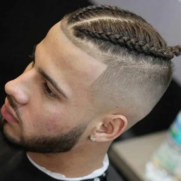 Прическа брейд мужская Braids with High Fade - Best High Fade Haircuts For Men