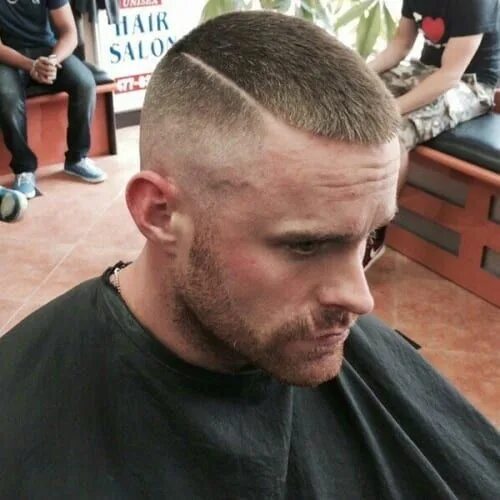 Прическа buzzcut мужская 50 Fresh Hard Part Haircut Ideas - Men Hairstyles World Hard part haircut, Short