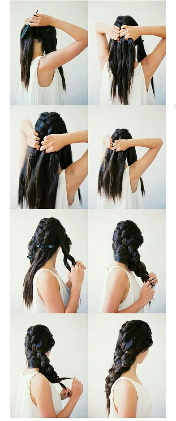 Прическа быстро на длинные волосы фото Pin on Hair/ acconciature