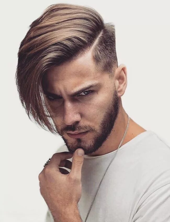 Прическа челка на бок мужская Los Mejores Cortes de Cabello Para Hombres Square face hairstyles, Square face s