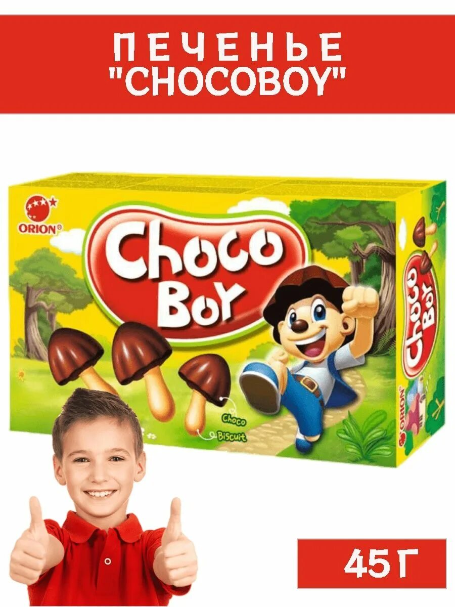 Прическа чокобой Печенье "CHOCOBOY" 45г Orion 137669652 купить в интернет-магазине Wildberries