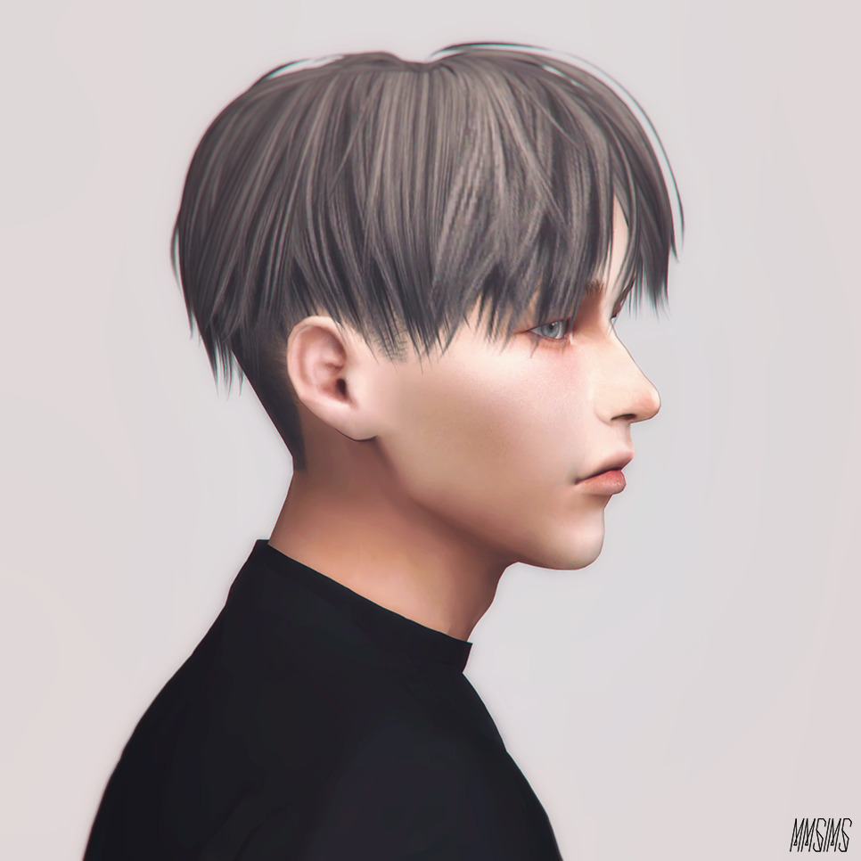 Прическа dead inside мужская S4CC // MMSIMS am Hair for TS4 Sims hair, Sims 4 hair male, Sims