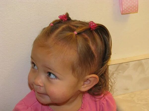 Прическа девочка 1 5 года 4 little piggies :) Cute website for little girls hair Little girl hairstyles, B