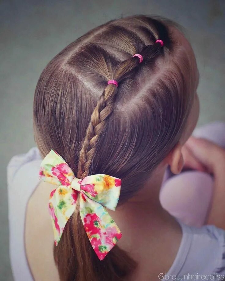 Прическа девочка 5 лет простая Loading... Girl hair dos, Beautiful braided hair, Little girl hairstyles