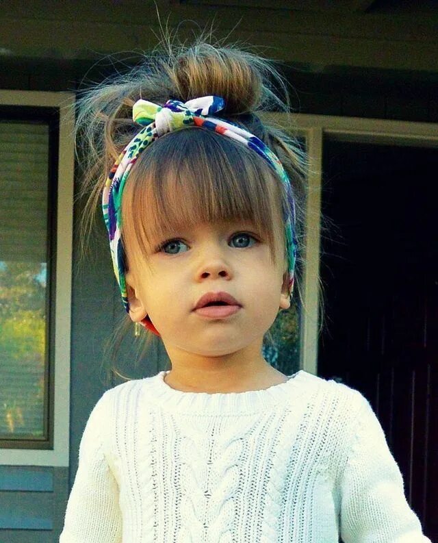 Прическа девочка 5 лет простая Pin by Katie Tremaine on Babies! Baby girl hair, Little girl hairstyles, Baby ha