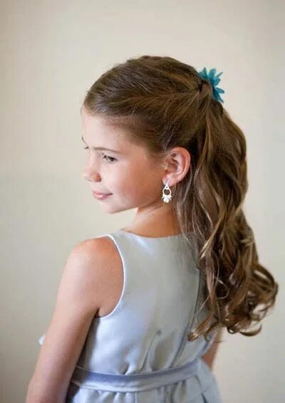 Прическа девочке 7 лет длинные волосы 50 Cute Hairstyles For Little Girls Styling Tips For Kids Junior bridesmaid hair