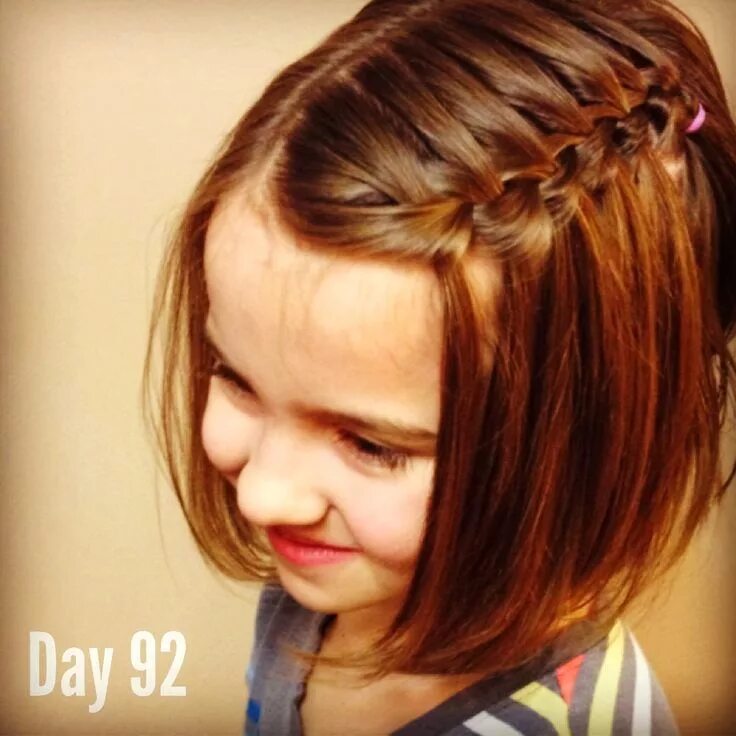 Прическа девочке каре заплести Girly Do Hairstyles: By Jenn: Week 21 #GirlyDos100DaysofHair Hair, Kids hairstyl