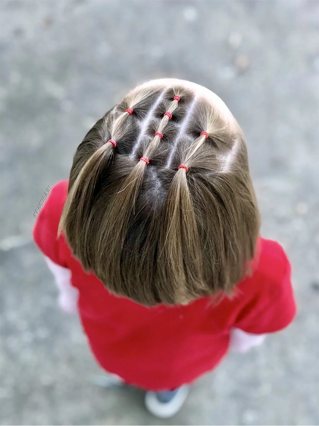 Прическа девочке каре заплести Half-up Elastic Hairstyle ❤ Волосы младенца, Волосы маленьких девочек, Детские к